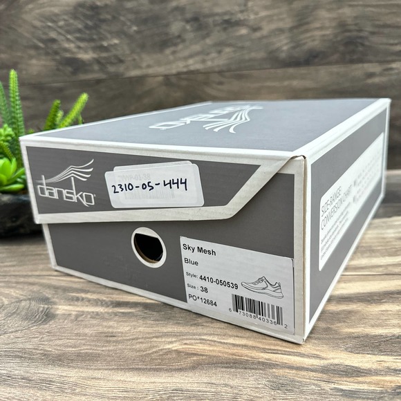 NIB Dansko Sky Mesh 38 7.5-8 Blue Lace Up Walking Sneakers - Picture 10 of 11